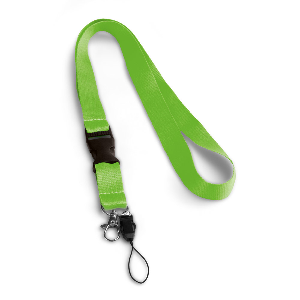 Tour de cou personnalisé avec clips Vert Clair
